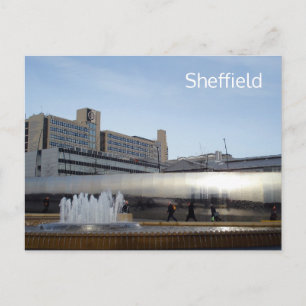 Tarjeta postal de Sheaf Square Sheffield