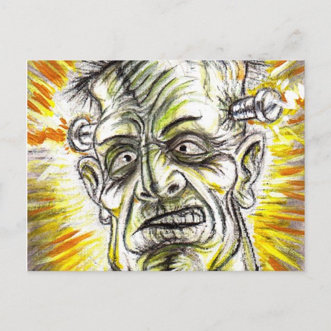 TARJETA POSTAL DE SHOCK DE FRANKENSTEIN (Anverso)