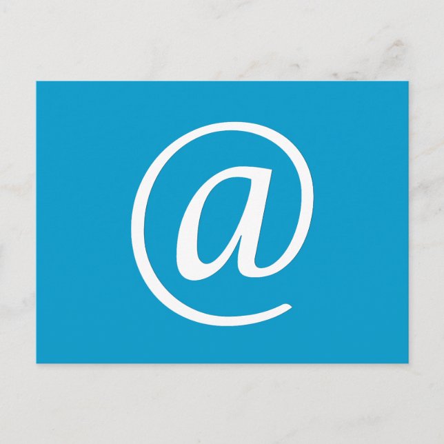 @ Tarjeta postal de símbolo - Azul (Anverso)