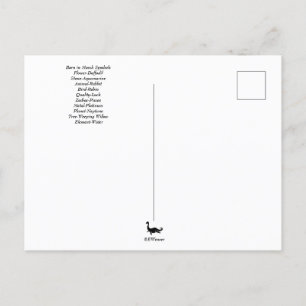 Tarjeta postal de símbolos de cumpleaños de marzo