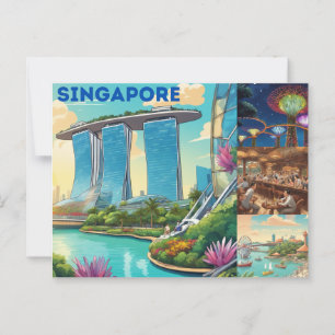 Tarjeta postal de Singapur