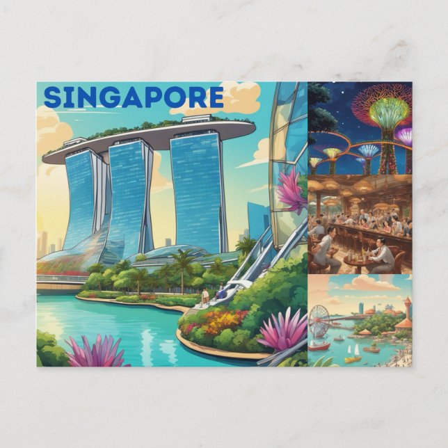 Tarjeta postal de Singapur (Anverso)