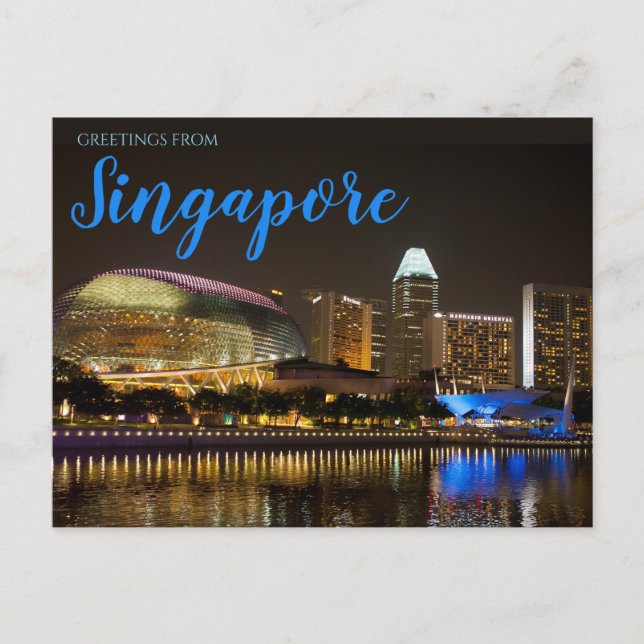 Tarjeta postal de Singapur (Anverso)