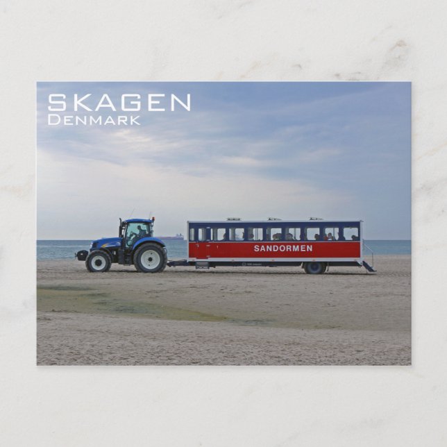 ¡Tarjeta postal de Skagen/Grenen Dinamarca! (Anverso)