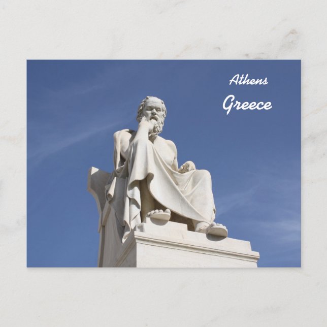 Tarjeta postal de Sócrates Grecia (Anverso)