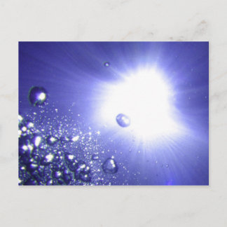 Tarjeta postal de sol radiante