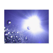 Tarjeta postal de sol radiante