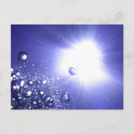 Tarjeta postal de sol radiante