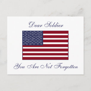 TARJETA POSTAL DE SOLDADO QUERIDA