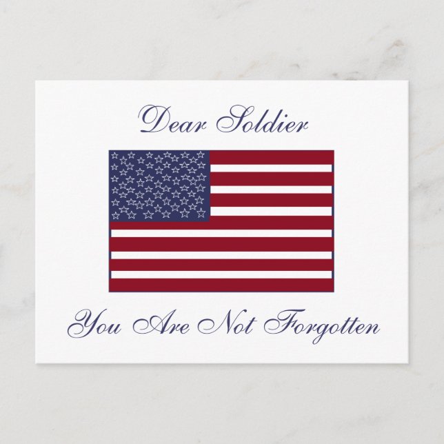 TARJETA POSTAL DE SOLDADO QUERIDA (Anverso)