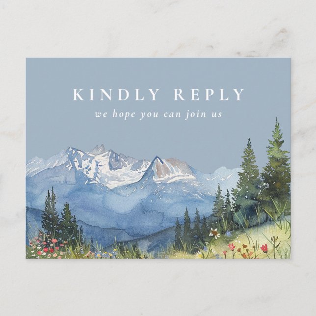 Tarjeta postal de solicitud de canción de montaña  (Anverso)