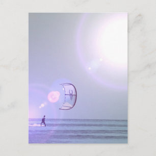 Tarjeta postal de solo Kiteboard