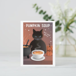 Tarjeta Postal de Sopa de Calabaza