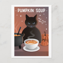 Tarjeta Postal de Sopa de Calabaza