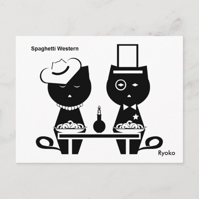 Tarjeta postal de Spaghetti Western (Anverso)