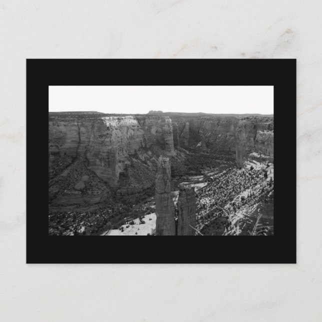 Tarjeta postal de Spider Rock (Anverso)