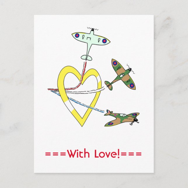 Tarjeta postal de Spitfire Heart (Anverso)