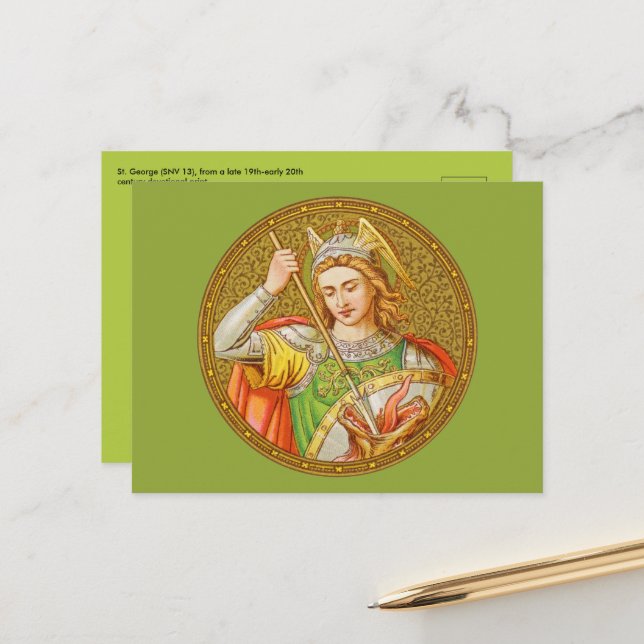 Tarjeta postal de St. George (SNV 13) (Anverso/Reverso In Situ)
