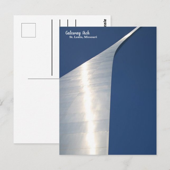 Tarjeta postal de St. Louis Gateway Arch (Anverso / Reverso)