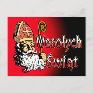 Tarjeta postal de St. Nicholas Wesolych Swiat
