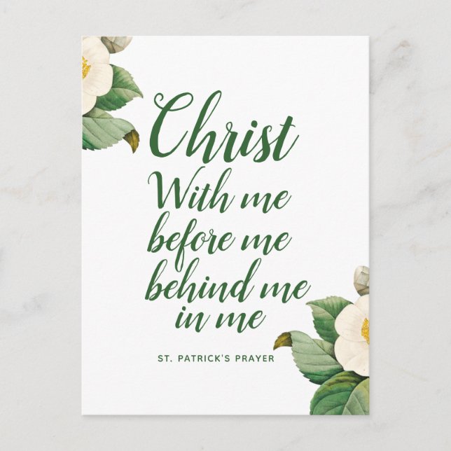 Tarjeta postal de St. Patrick (Anverso)