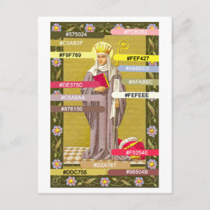Tarjeta postal de Sta. Etheldreda (Audrey) (P 003)