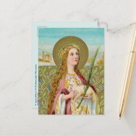 Tarjeta postal de Sta. Inés de Roma (BC 01)