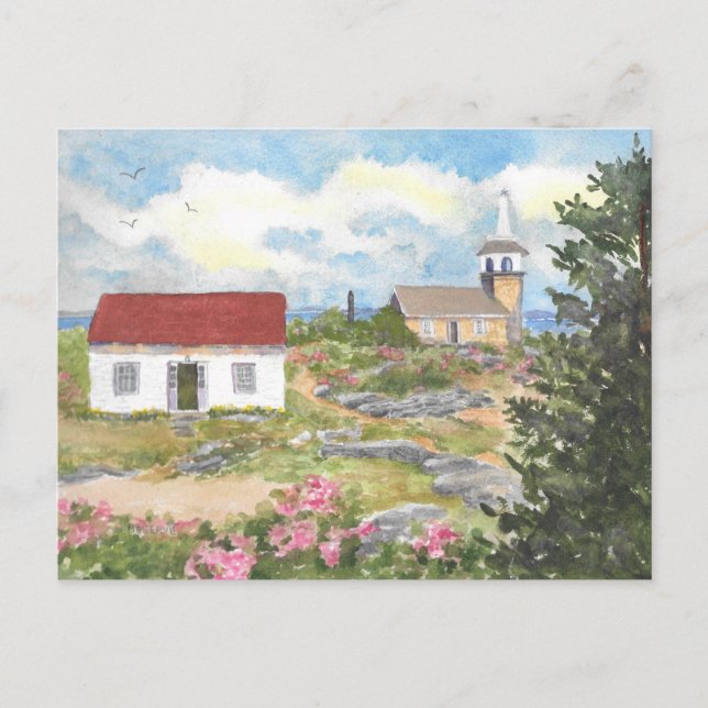 Tarjeta postal de Star Island Isle of Shoals NH (Anverso)