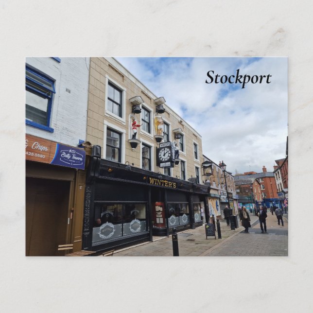 Tarjeta postal de Stockport (Anverso)