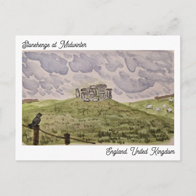 Tarjeta postal de Stonehenge (Anverso)
