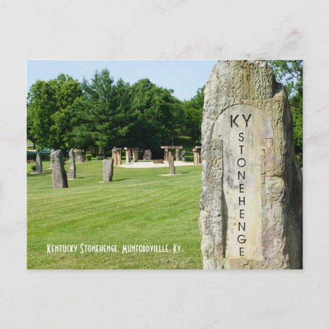 Tarjeta postal de Stonehenge de Kentucky