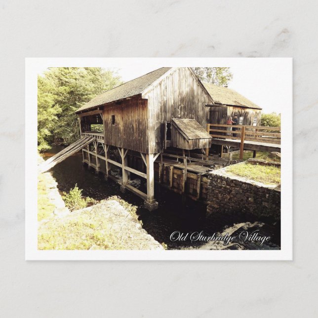 Tarjeta postal de Sturbridge, Massachusetts (Anverso)