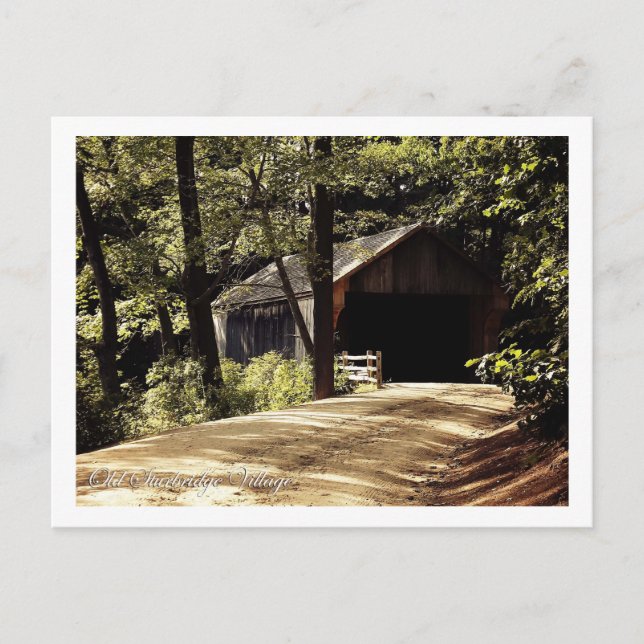 Tarjeta postal de Sturbridge, Massachusetts (Anverso)
