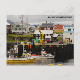 Tarjeta postal de Stykkisholmur Harbour Islandia