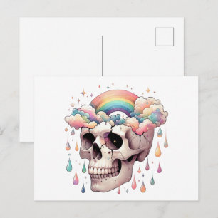Tarjeta postal de sueños de arcoíris