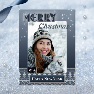 Tarjeta postal de suéter de navidad navidad
