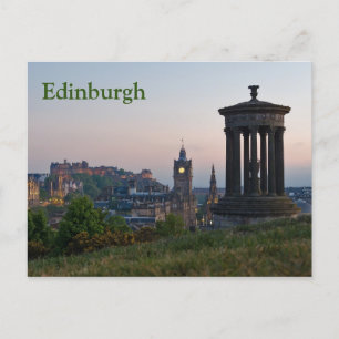 Tarjeta postal de Sunset de Edimburgo Cityscape