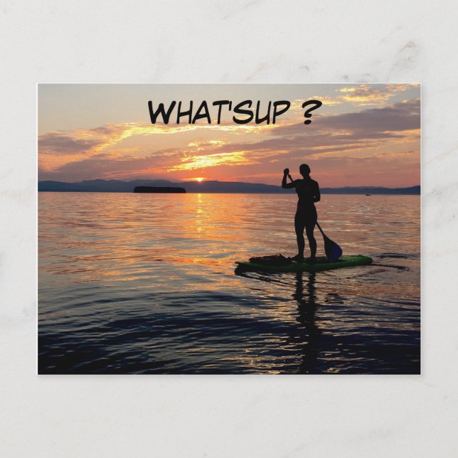Tarjeta postal de Sup (Stand Up Paddle) (Anverso)