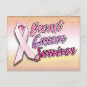 Tarjeta Postal de Superviviente de Cáncer de Mama