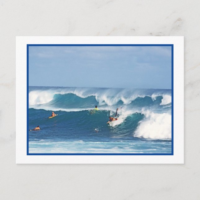 "TARJETA POSTAL DE SURF/ KAUAI (Anverso)