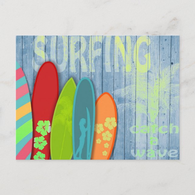 Tarjeta postal de Surfboards (Anverso)