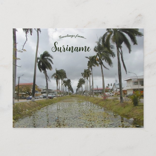 Tarjeta postal de Surinam Nieuw Nickerie (Anverso)