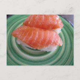 Tarjeta postal de sushi