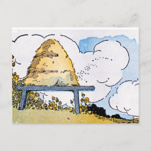 Tarjeta Postal de Tarjeta de Receta de Arte Vintag