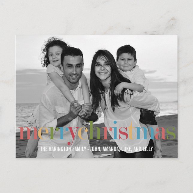 Tarjeta postal de tarjetas fotográficas de vacacio (Anverso)