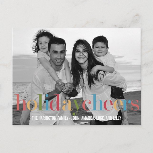 Tarjeta postal de tarjetas fotográficas de vacacio (Anverso)