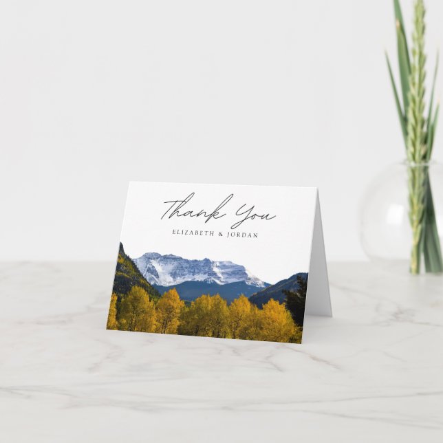 Tarjeta Postal de Telluride Colorado en Blanco (Anverso)