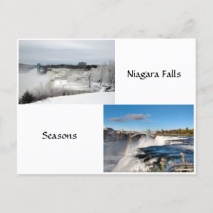 Tarjeta postal de temporada de las cataratas del N