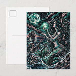 Tarjeta postal de terror náutico de Siren's Cove D