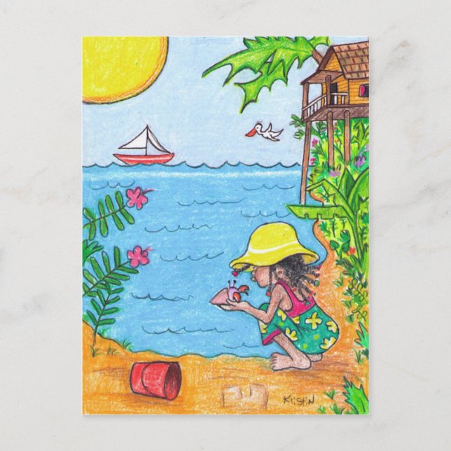 Tarjeta postal de tesoros (Anverso)